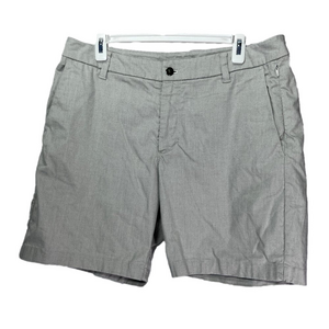 Lululemon Men's Commission Shorts 7" Oxford Chambray/White Sz 32, Actual 33" EUC